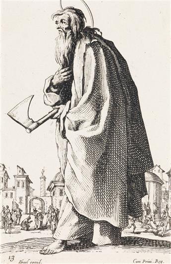 JACQUES CALLOT Les Grands Apôtres debout.